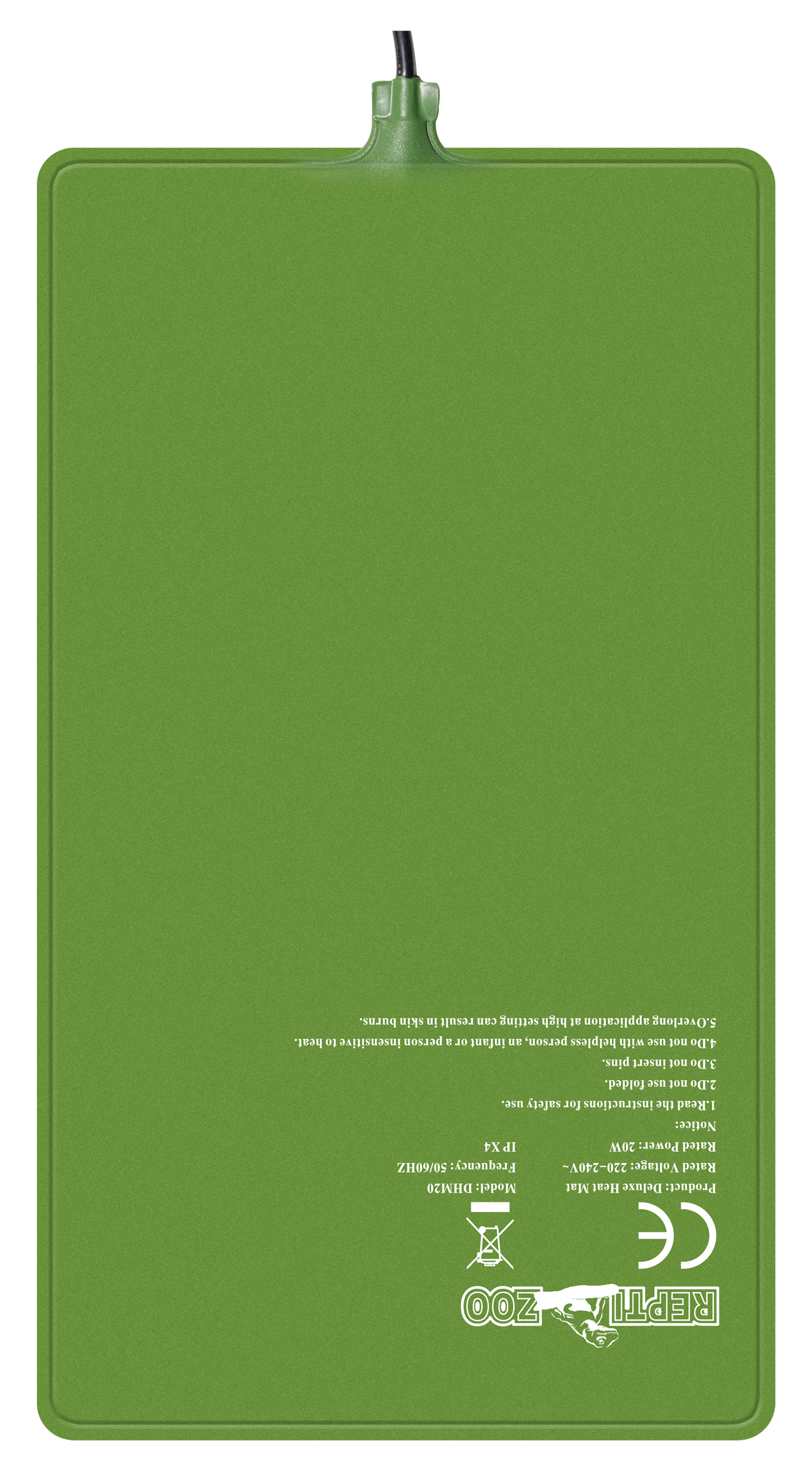 ReptiZoo Deluxe Heizmatte 20 Watt  20x35cm  (DHM20R)