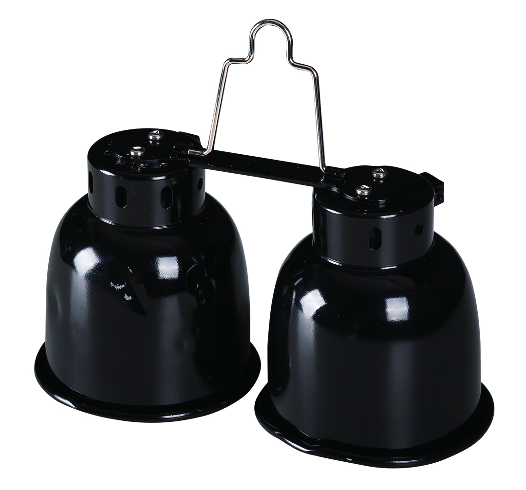 ReptiZoo Kombi 2fach Lampenfassung  max. 2x40 Watt ( DRL02) E27 Fassung