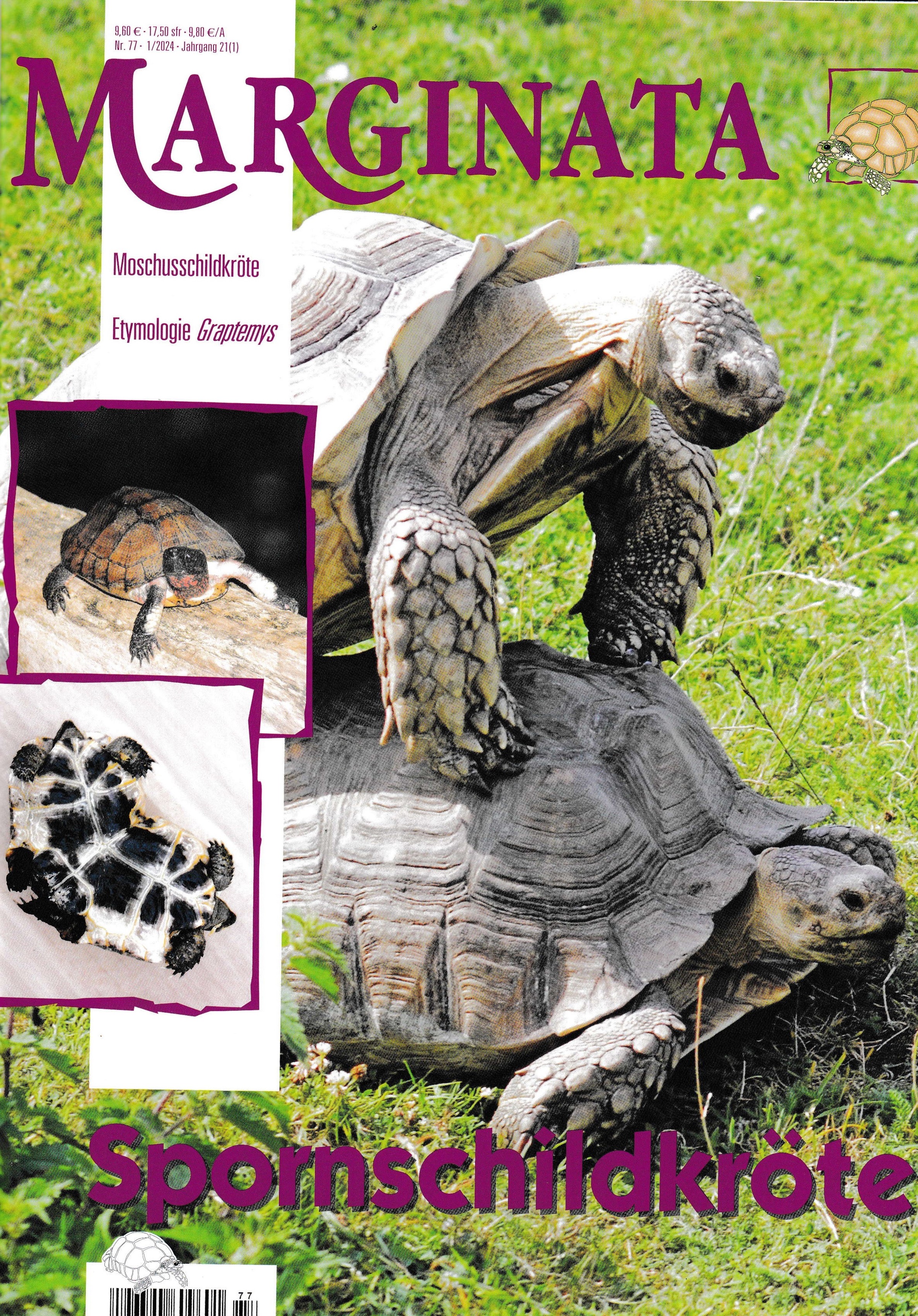 Marginata Fachzeitschrift (Spornschildkröte-aktuelle Ausgabe 01/2024)