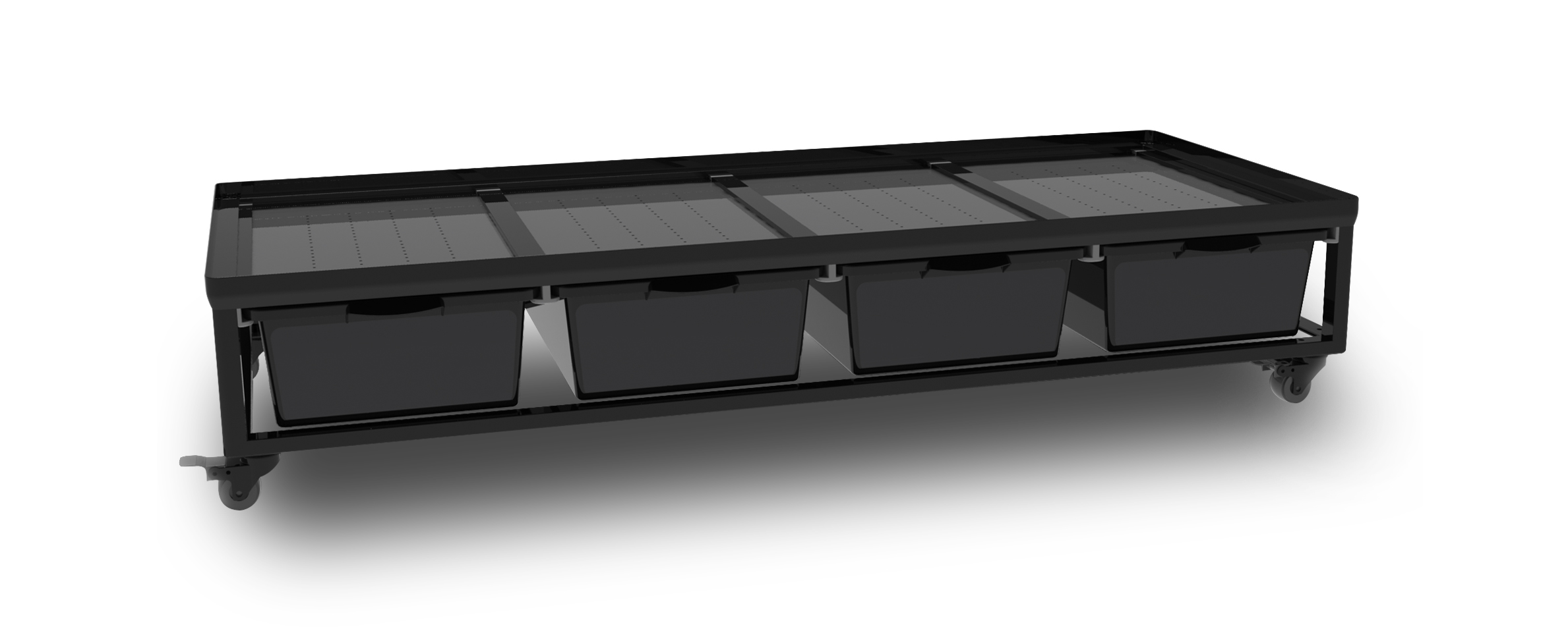 ReptiZoo Zuchtrack JUVENIL  (Zuchtgestell) mit Rädern (4-fach) (IN004) (mit Video)