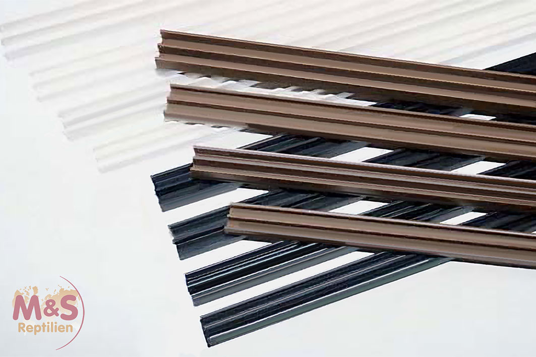 Glasführungsprofil für 4 mm Glas, oben