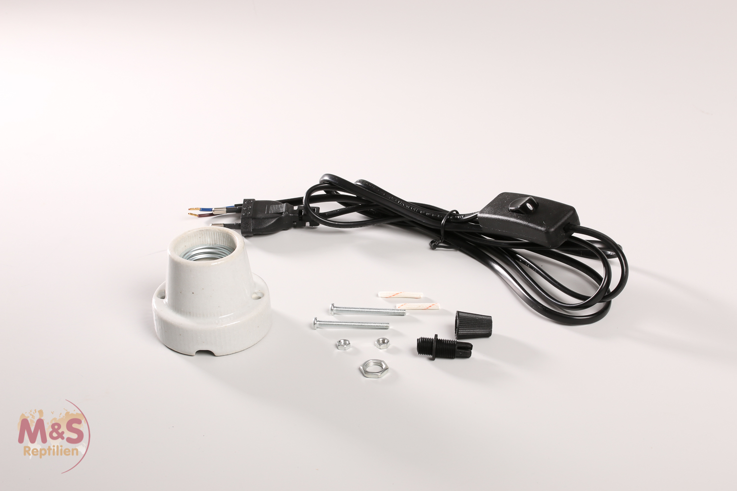 ReptiZoo Keramikfassung gerade, E 27 mit Kabel (CS007-1)