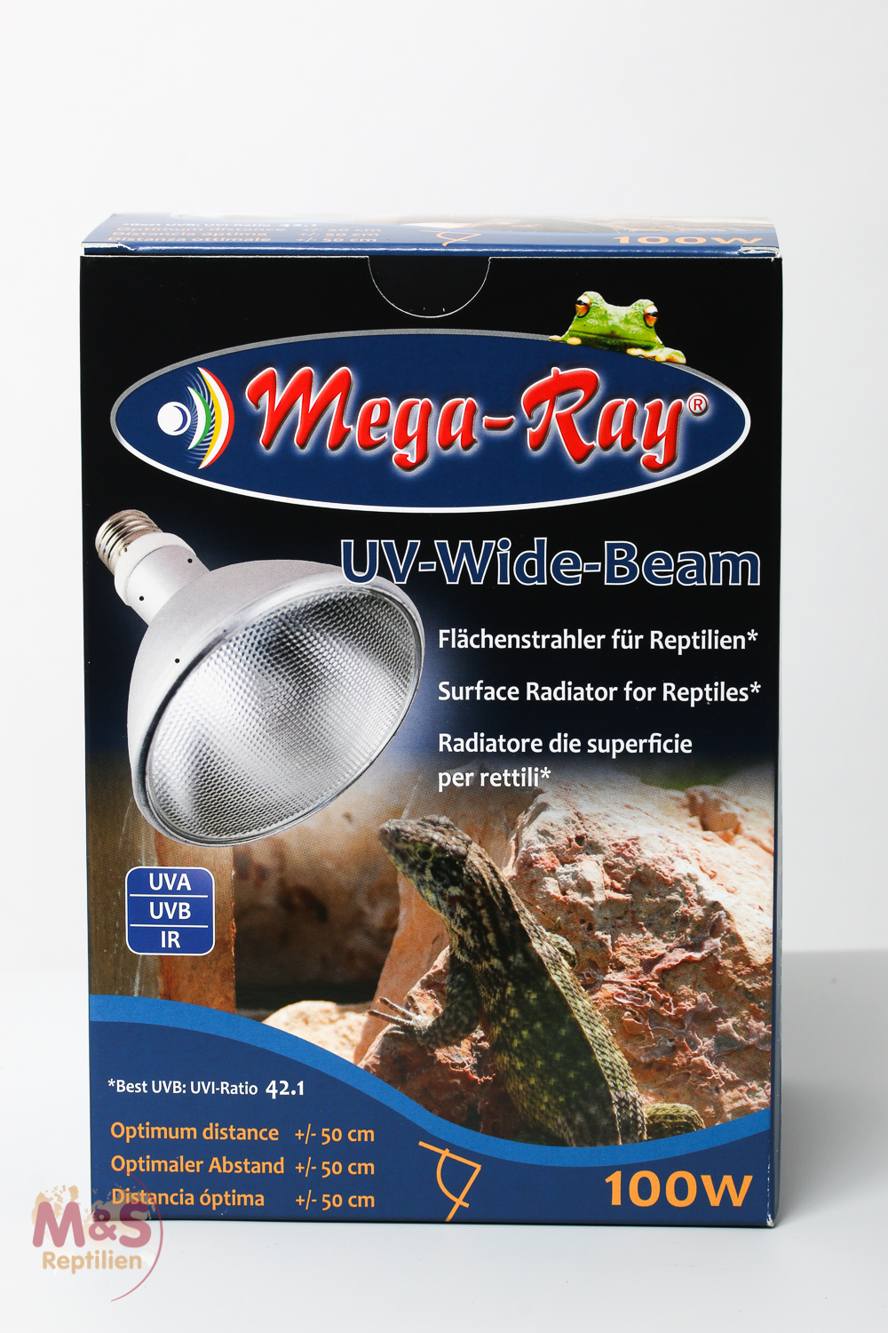 Mega Ray HID-Lampe (UV-Lampe) 100 Watt ( Wide Beam / 90°Grad)