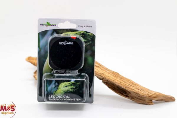 Reptizoo LED Digitales Thermo-/Hygrometer mit USB Anschluss (SH140) WEEE RegNr. 82392108