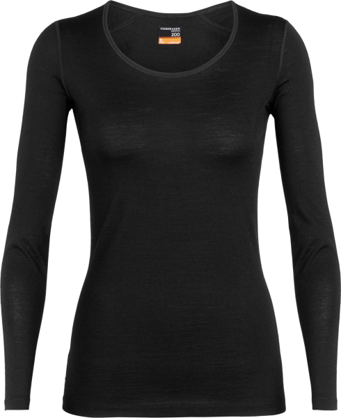 ICEBREAKER Merino Damen Longleeve 200 Oasis LS Scoop