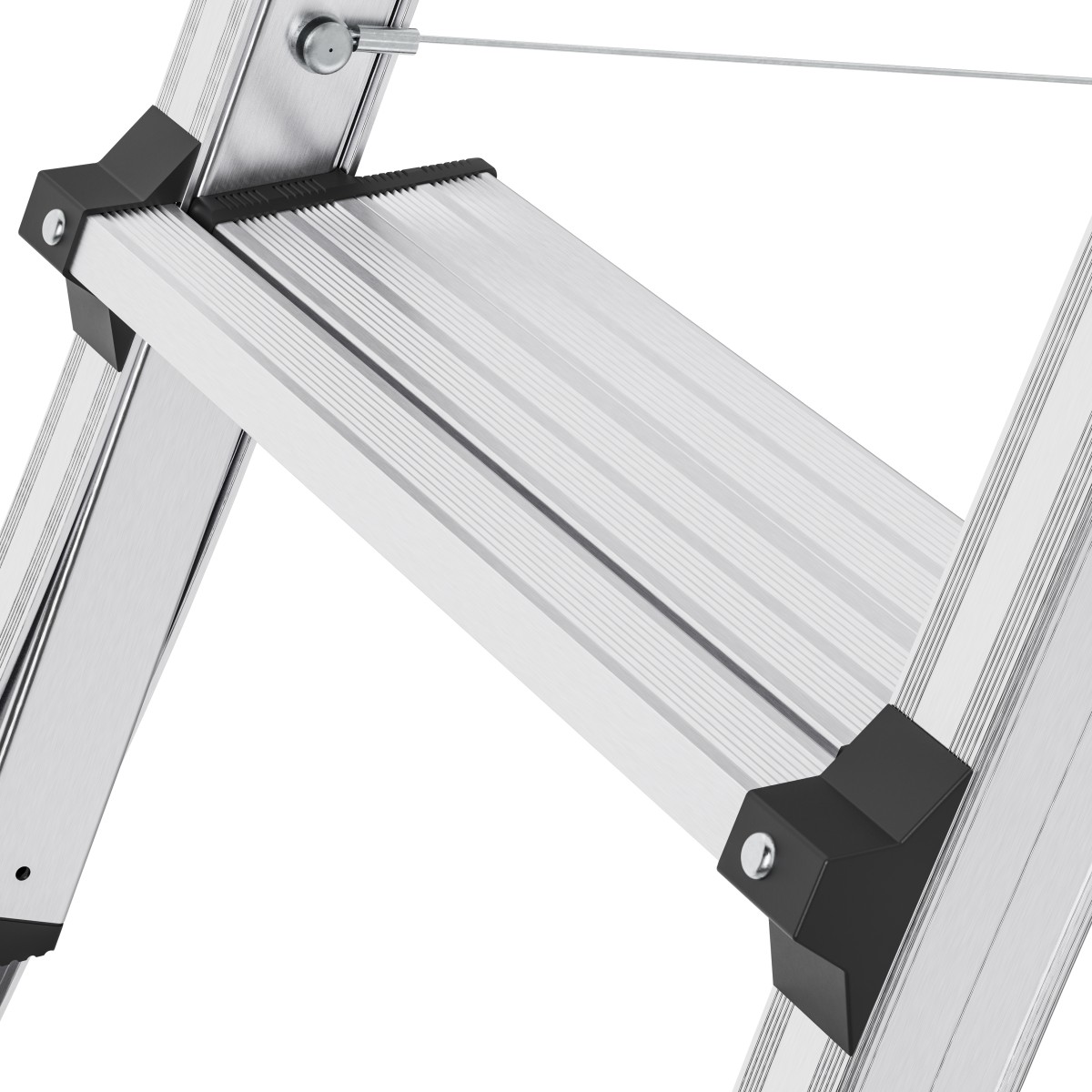 Hailo 2A-Ware TL100 TopLine Aluminium-Haushaltsleiter, 3 - 5 Stufen, flexible Arbeitshöhe, Ablage Produktabbildung 5