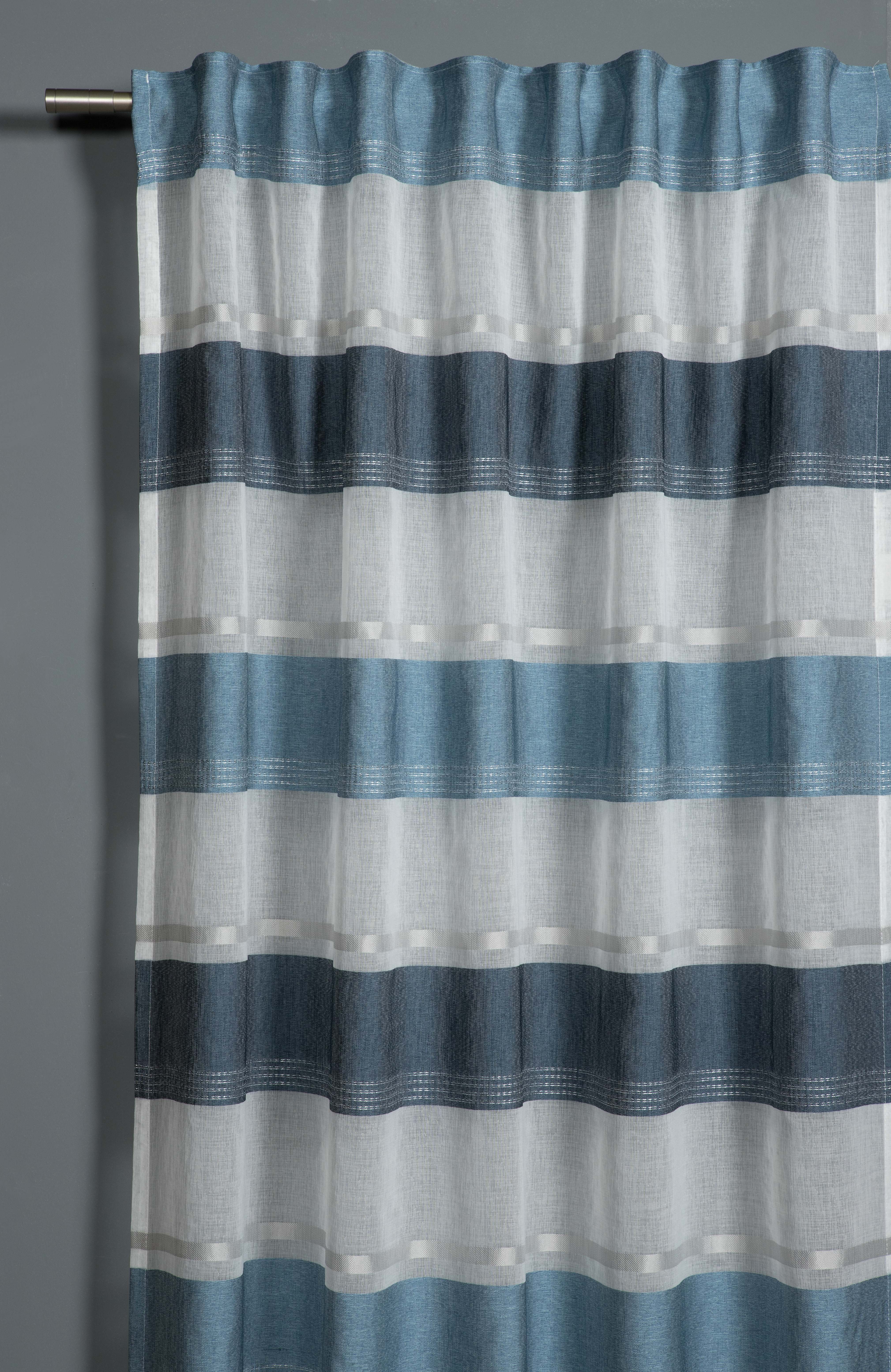 Gardinia Schal m Gdba Strei 140x245 bl Produktabbildung