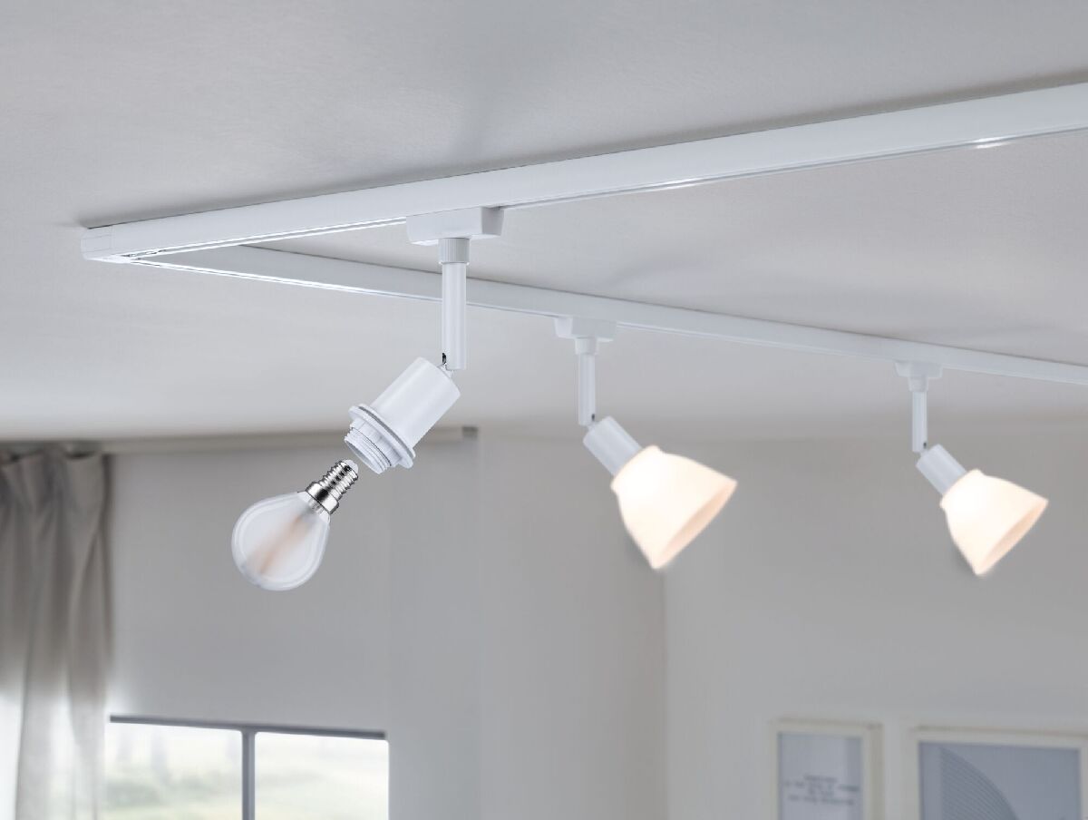 Paulmann URail DecoSystems Spot, E14, max 20 W, Ø 44 mm, Signalweiß Produktabbildung 5