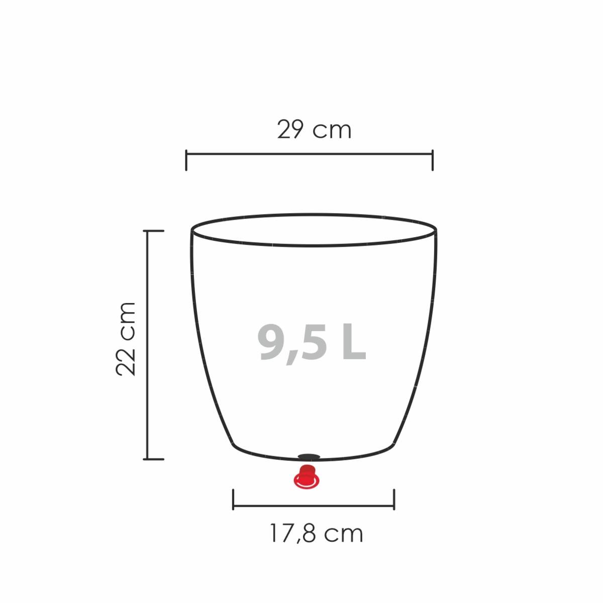 Scheurich Blumentopf Barceo für Aussen, runderPflanzkübel, verschiedene Farben und Grössen Produktabbildung 2