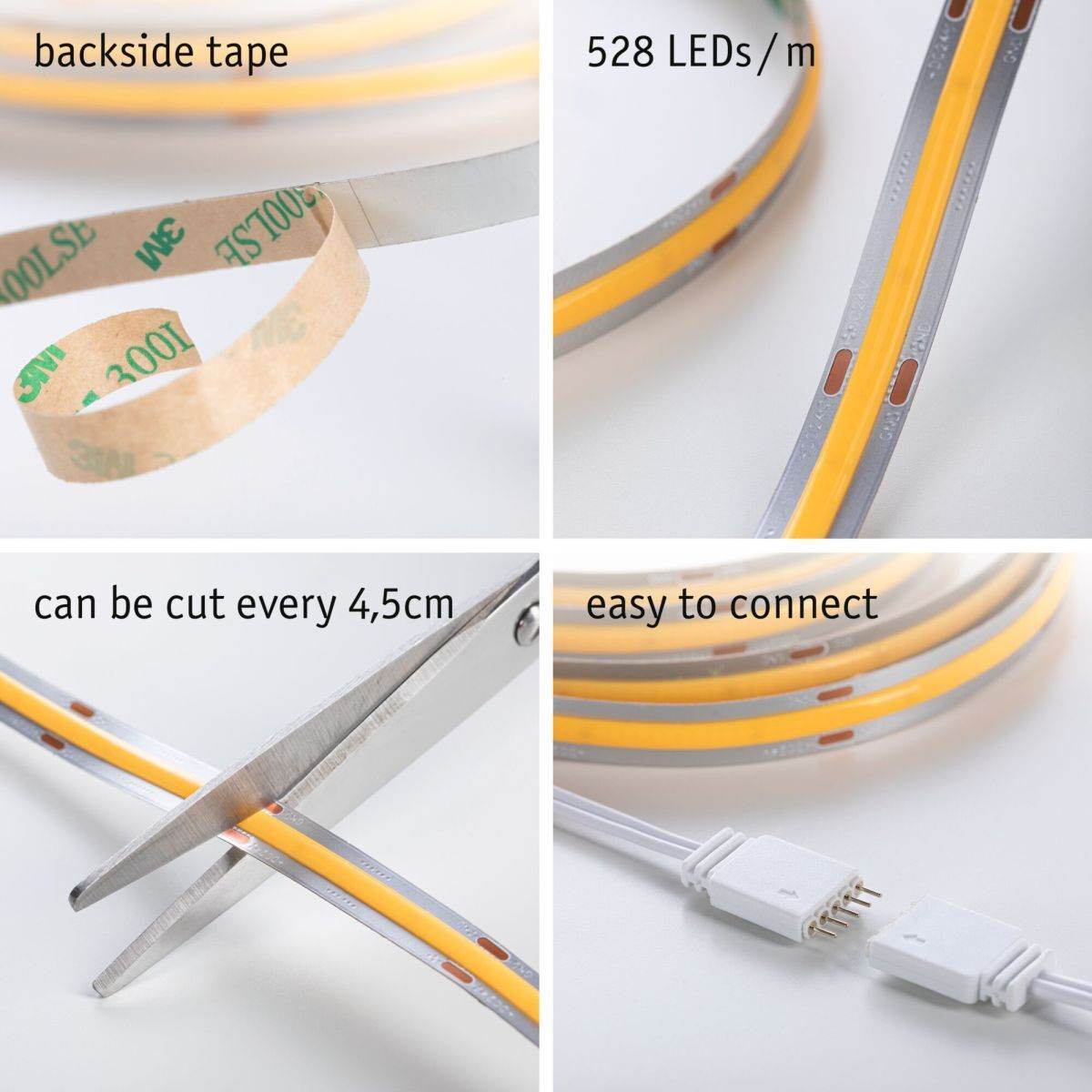 Paulmann MaxLED 1000 LED Strip Full-Line COB Basisset  1,5m   18W 1620lm 528LEDs/m 2700K 40VA Produktabbildung 6