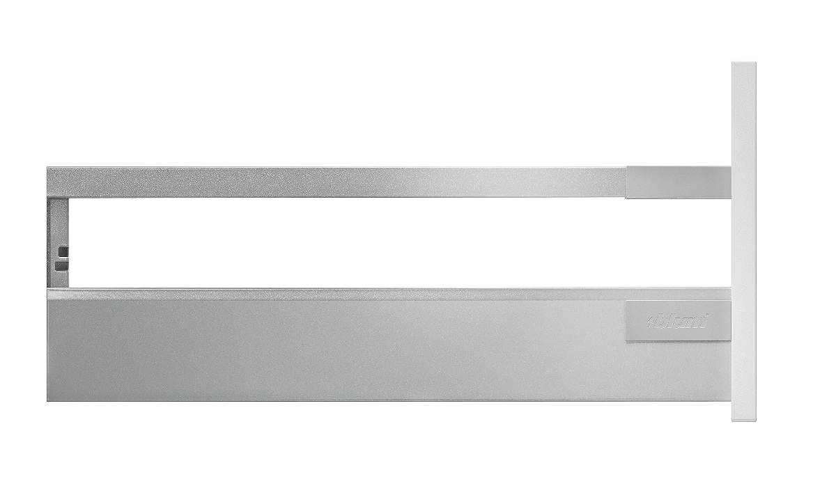 Blum TANDEMBOX Frontauszug Reling C Vollauszug BLUMOTION Soft-Close, INSERTA, Grau, 30kg, 60cm Produktabbildung 2