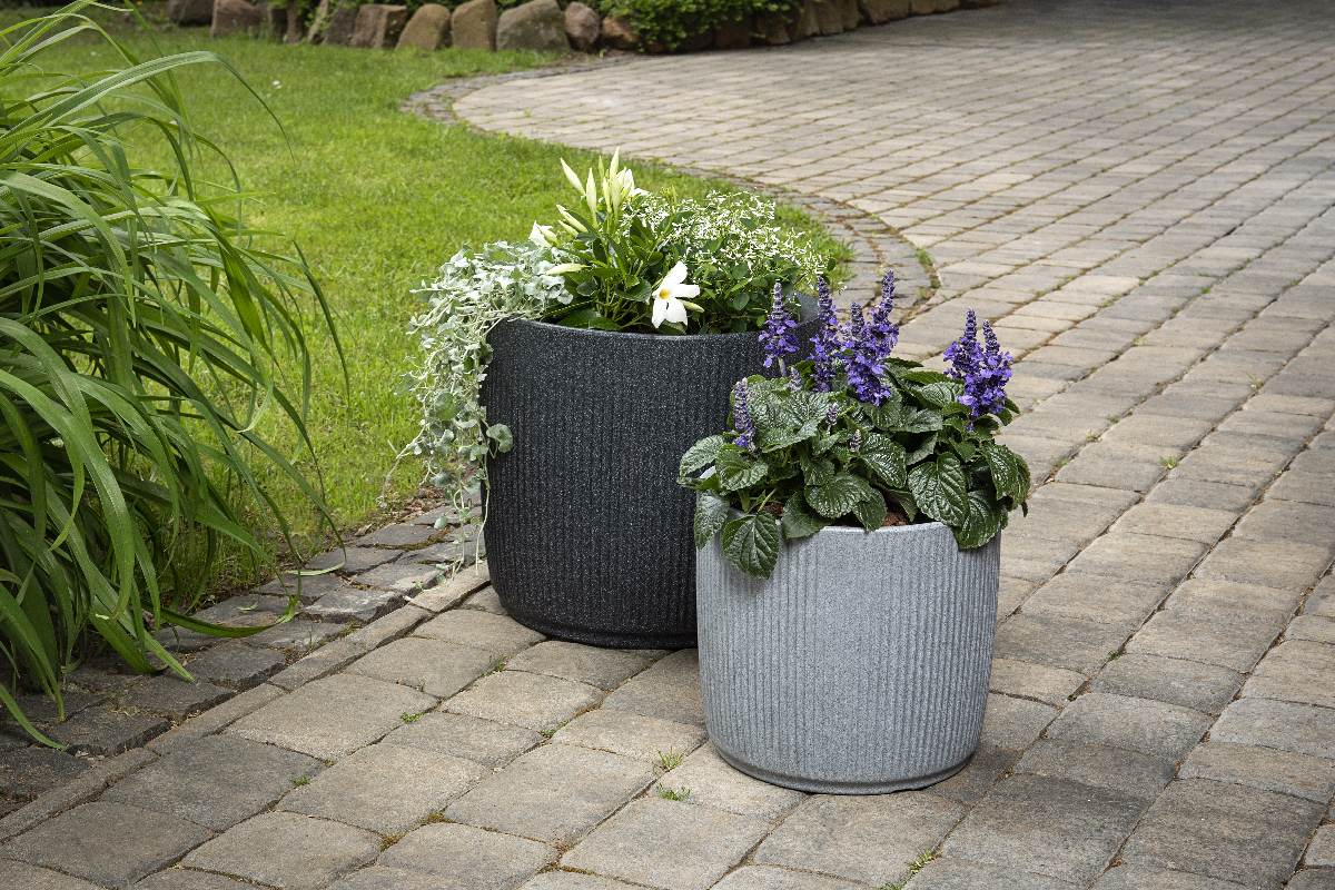 Scheurich Linetto Pflanzgefäß aus Kunststoff, Frostbeständig, UV-beständig, Blumenkübel für Außen Produktabbildung 3