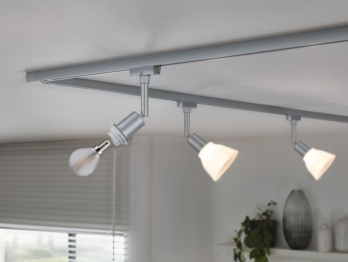 Paulmann URail DecoSystems Spot, E14, max 20 W, Ø 44 mm, Chrom matt Produktabbildung 4