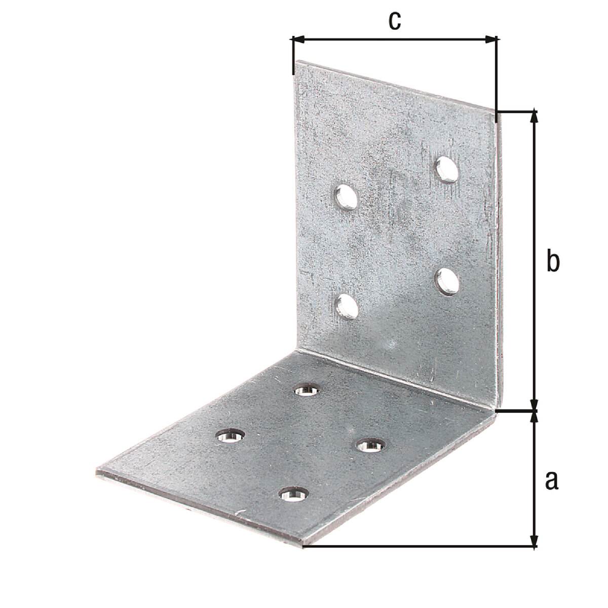 Alberts Winkelverbinder, verzinkt, witterungsbeständige Holzverbinder, 50 x 50 x 40 mm (50 Stück) Produktabbildung 2
