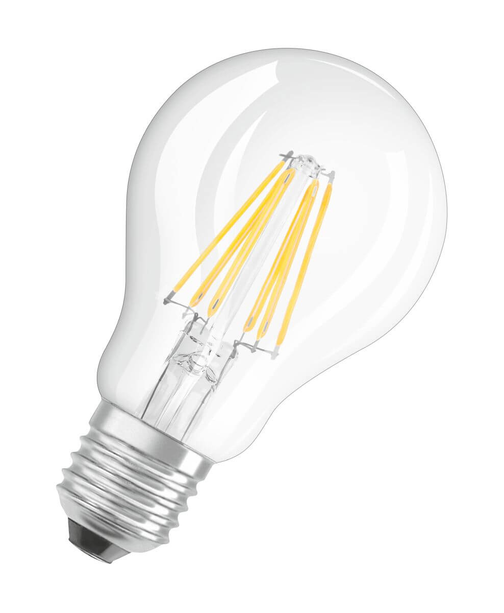 Osram LED Star Classic A 60, 7W = 60W, 806 lm, E27, klar, Warmweiß (2700K), Filament Lampe Produktabbildung 2