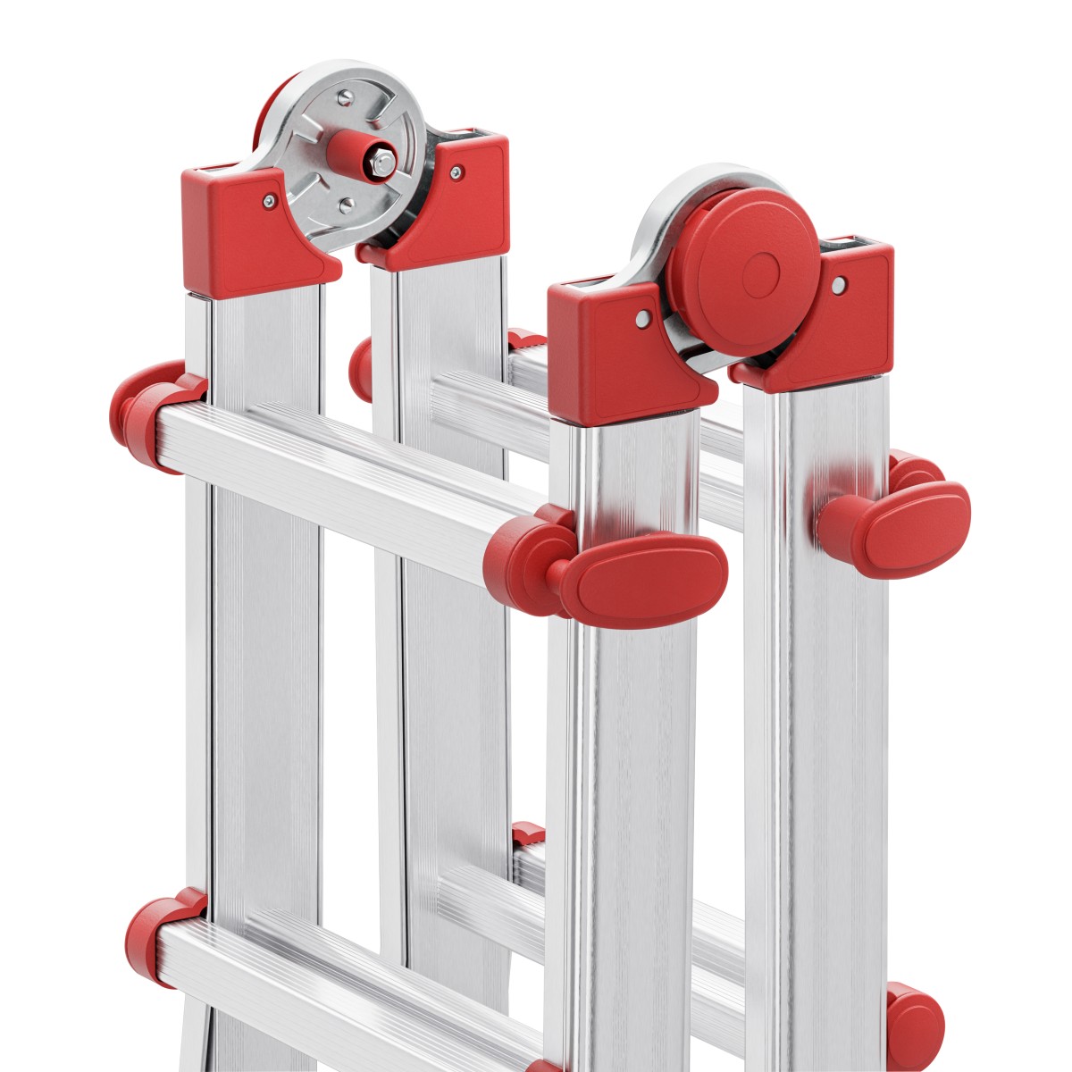Hailo 2A-Ware M80 Multifunktions-Teleskopleiter, 4x4 Sprossen, zusammenschiebbare Leiter  Alu Produktabbildung 5