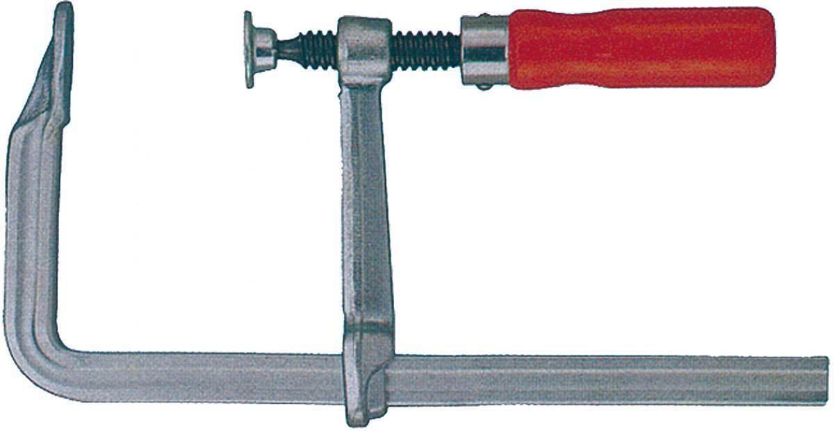 Format Ganzstahl-Schraubzwinge mit Holzgriff und beweglicher Druckplatte, Spannweite 100 - 1000 mm Format Ganzstahl-Schraubzwinge mit Holzgriff und beweglicher Druckplatte, Spannweite 100 - 1000 mm
