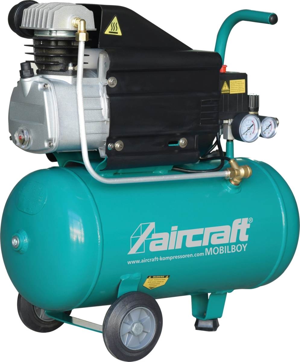 Aircraft Kompressor Mobilboy 241|24 | Druckbehältergröße 24 l | Höchstdruck 8 bar | 1,5 kW | 230 V Produktabbildung