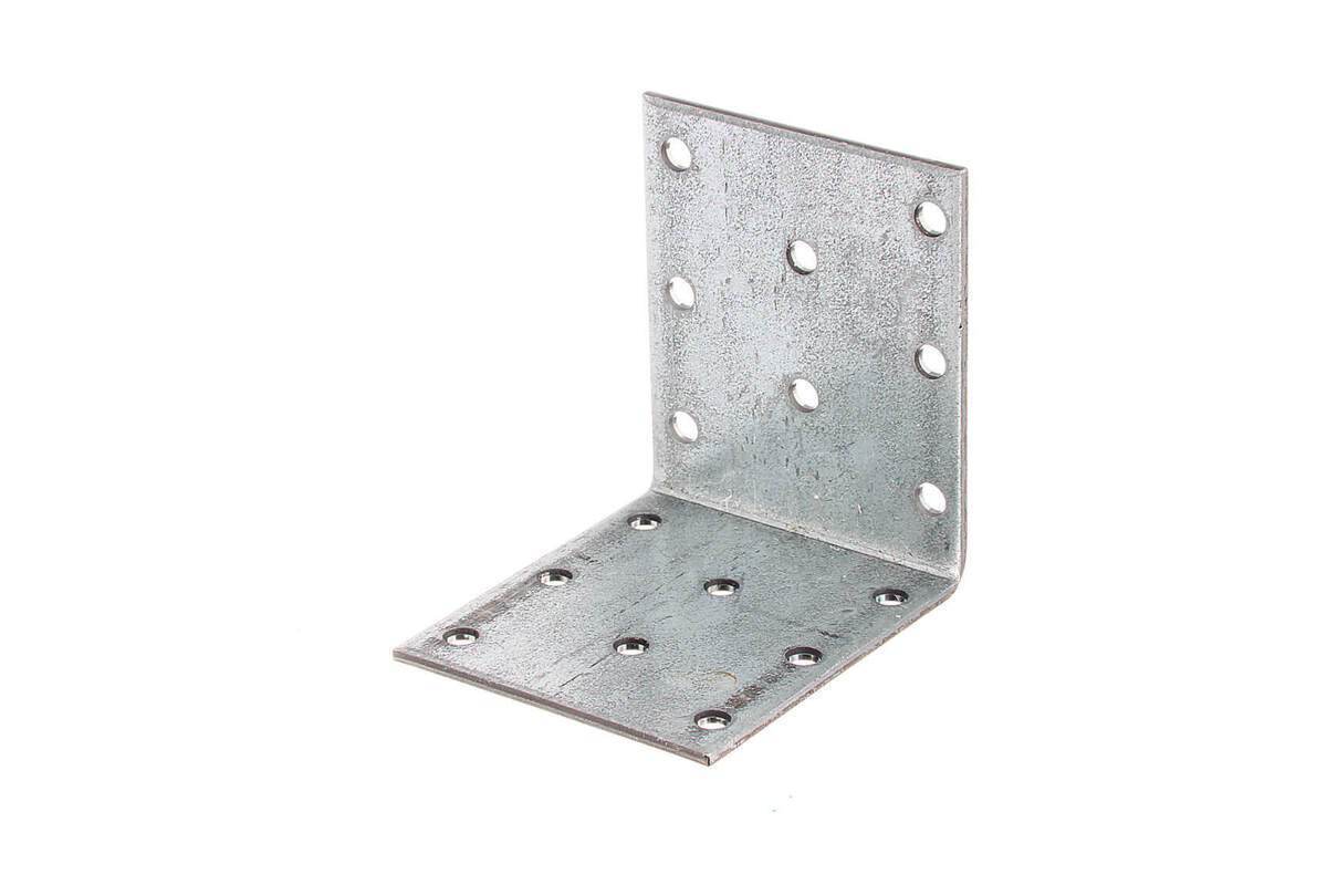 Alberts Lochplattenwinkel, verzinkt, Lochplatten-Winkel, CE Kennzeichnung, 60 x 60 x 50 mm, 50 Stk Produktabbildung 1