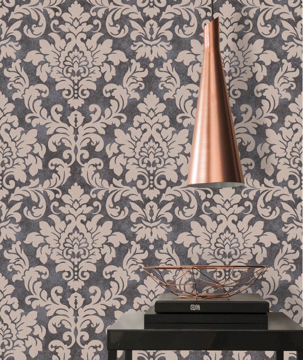 AS Creation Tapete | Barocktapete Beige Metallic Schwarz | Trendwall Produktabbildung 4
