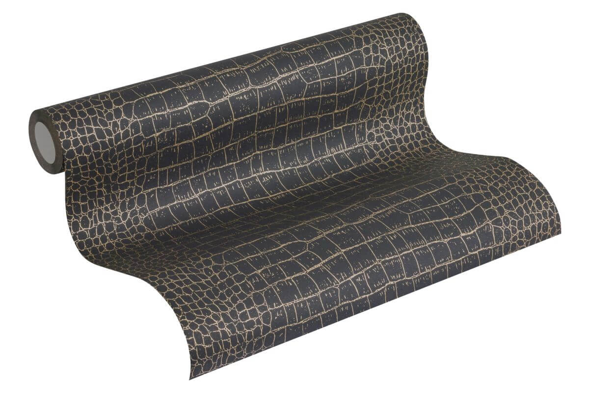 AS Creation Tapete | Vintagetapeten Metallic Schwarz | Trendwall Produktabbildung 3
