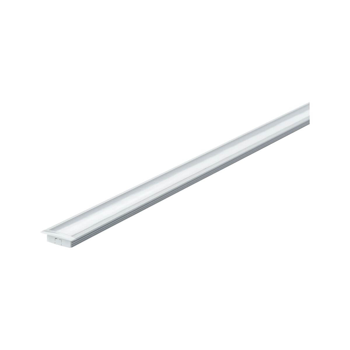 Paulmann Function Floor Einbauprofil LED Strip, 100 cm beleuchtbares Bodenprofil Alu, Satin Diffusor Produktabbildung