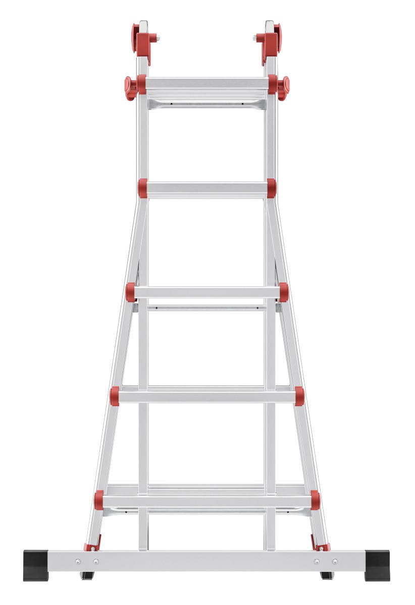 Hailo 2A-Ware M80 Multifunktions-Teleskopleiter, 4x5 Sprossen, zusammenschiebbare Leiter  Alu Produktabbildung 3