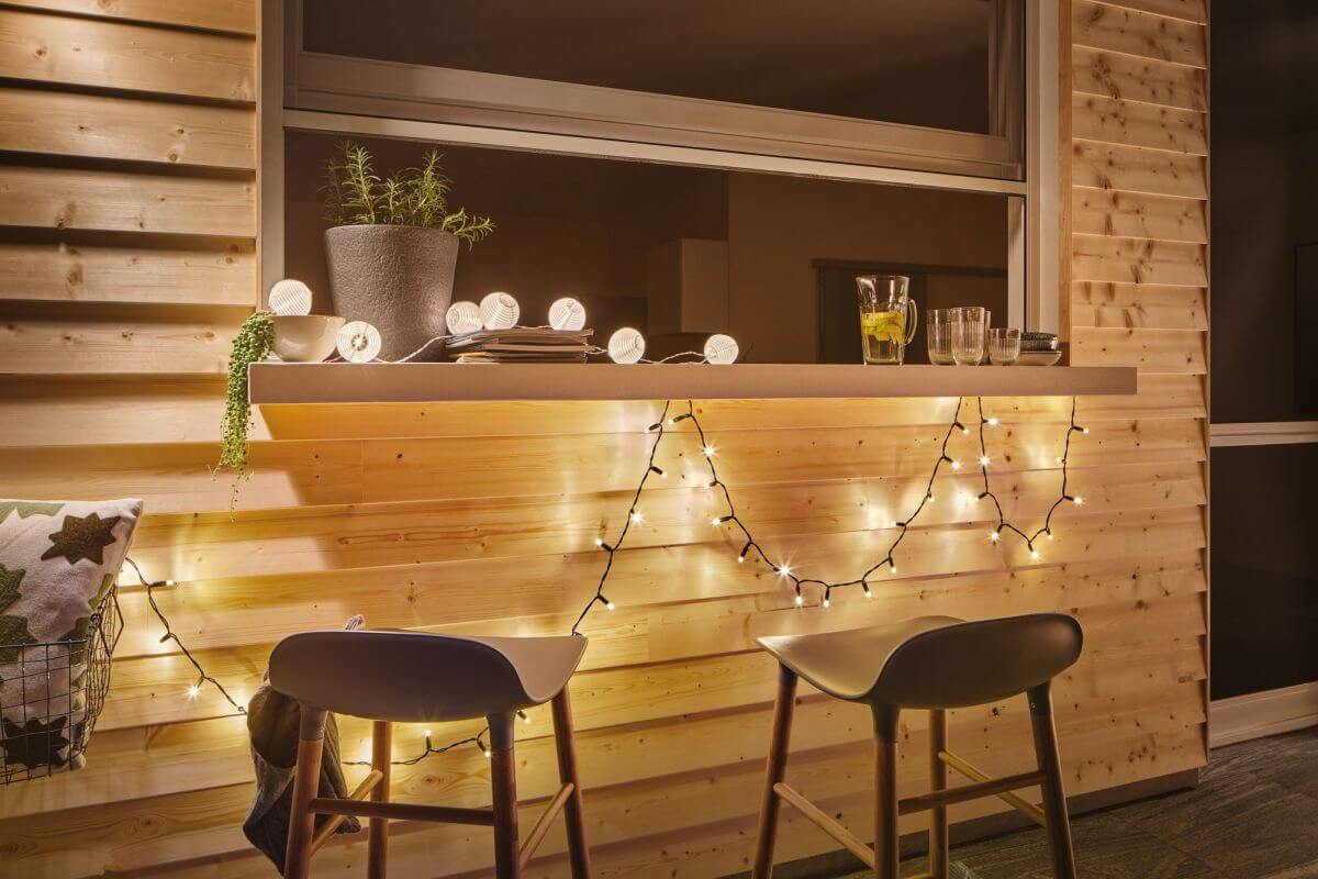 Paulmann Mobile Outdoor Lichterkette Basic, IP44, 48x0,02W , Akkubetrieb, Warmweiß (3000 K) Produktabbildung 3