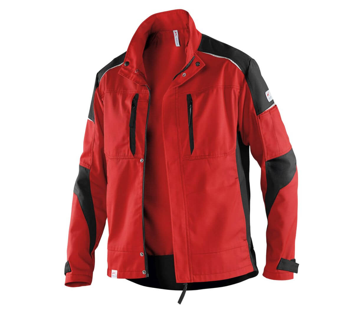 KÜBLER ACTIVIQ Jacke|Arbeitsjacke für Damen und Herren|Größe 3XL|Mittelrot-Schwarz Produktabbildung