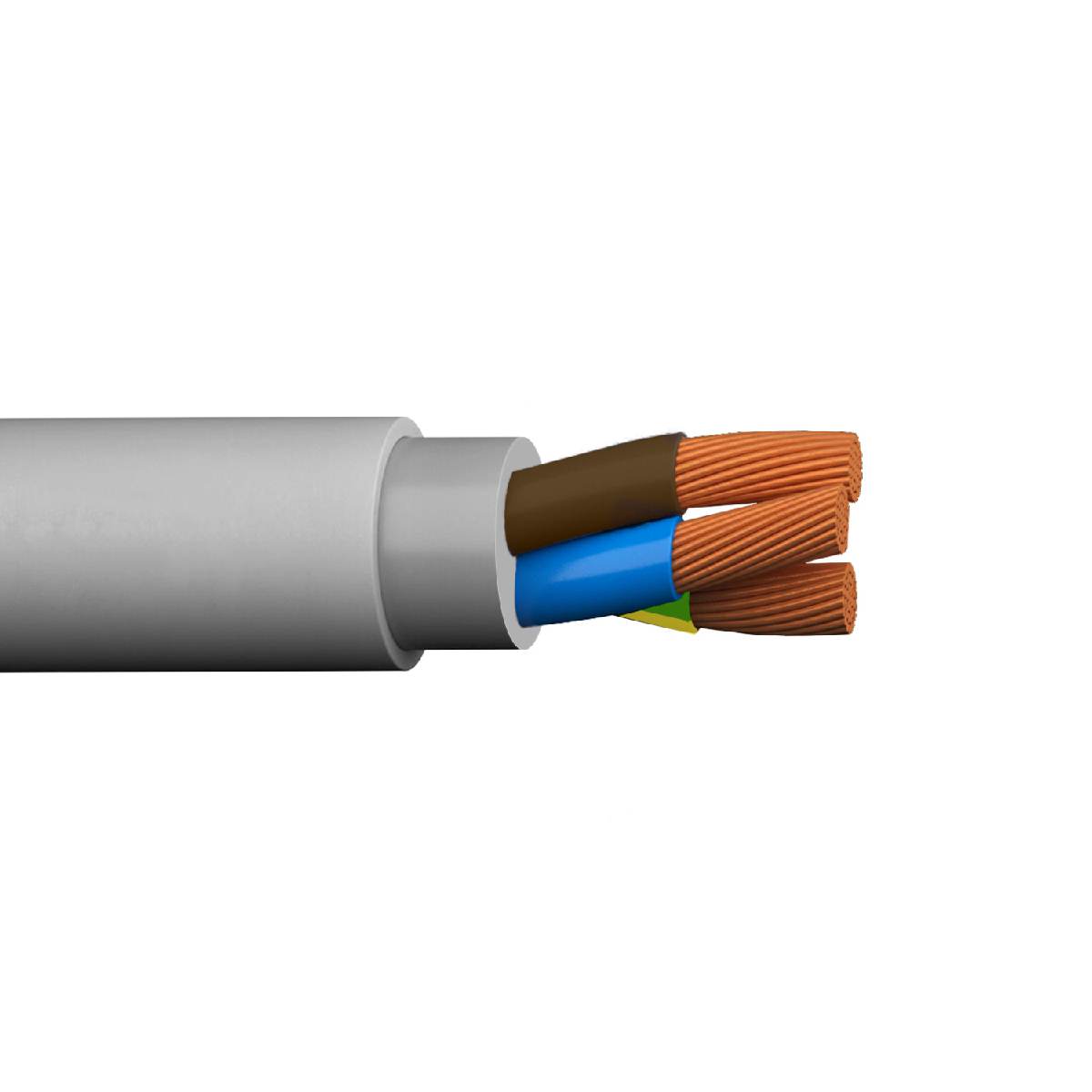 siwitec NYM-Kabel,  NYM-J 5 x 16 mm², 3 m, Installationskabel, Mantelleitung, Stromkabel nach Maß Produktabbildung 2