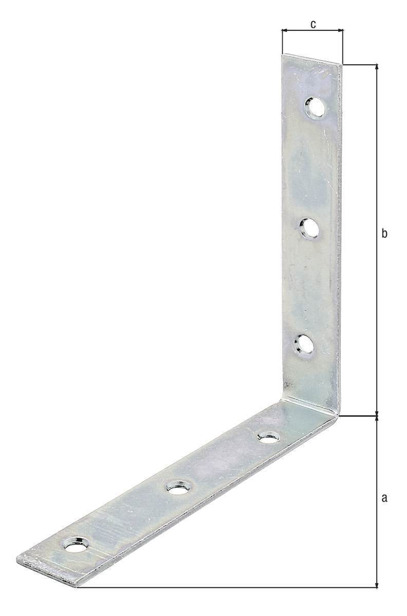 Alberts Stuhlwinkel, Stahl verzinkt, Holzverbinder, beidseitig versenkte Schraublöcher Produktabbildung 2