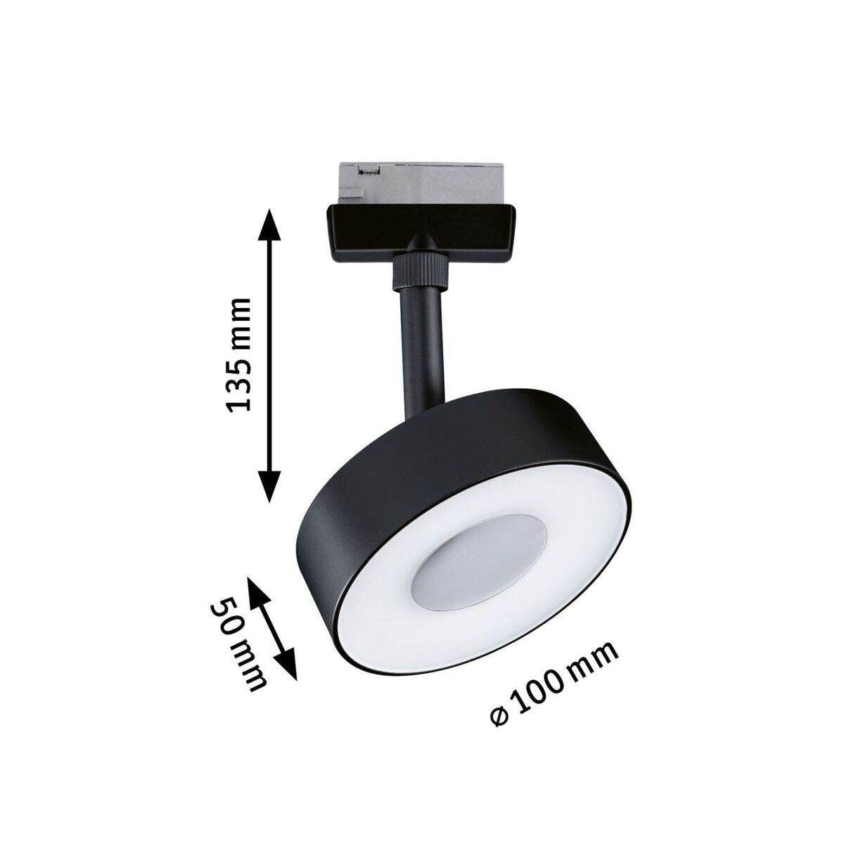 Paulmann URail LED Spot Circle, 3er Set, Schienensystem, Warmweiß, 3-Stufen Dimmbar, Schwarz matt Produktabbildung 8