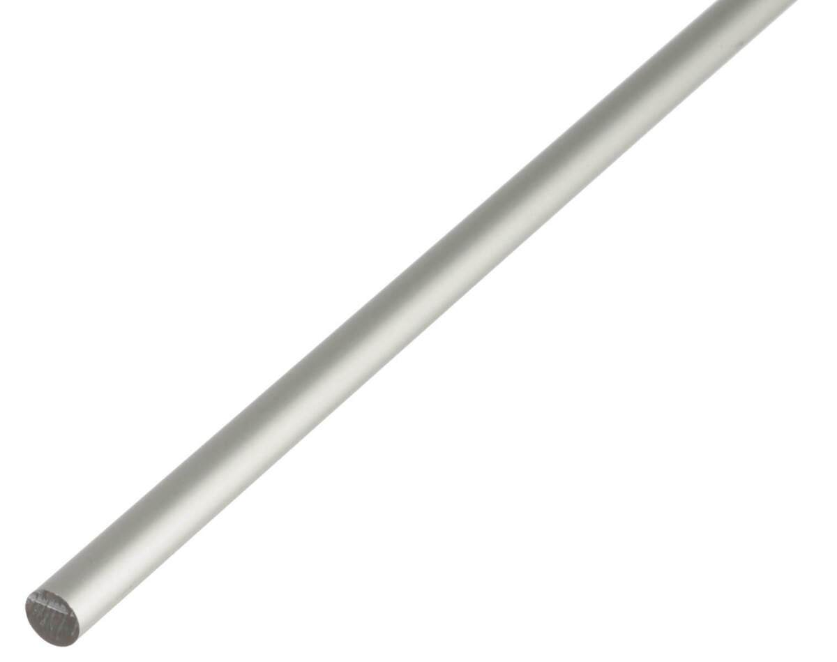 Alberts Rundstange, Silberfarbig eloxiert, Aluminium, Rund, Länge 1 m, 2 m, verschiedene Maße Alberts Rundstange, Silberfarbig eloxiert, Aluminium, Rund, Länge 1 m, 2 m, verschiedene Maße
