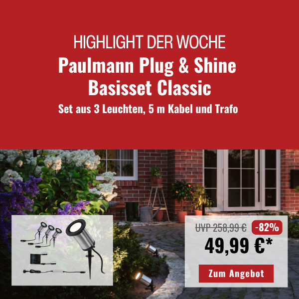 Highlight der Woche: Paulmann Plug & Shine Basisset