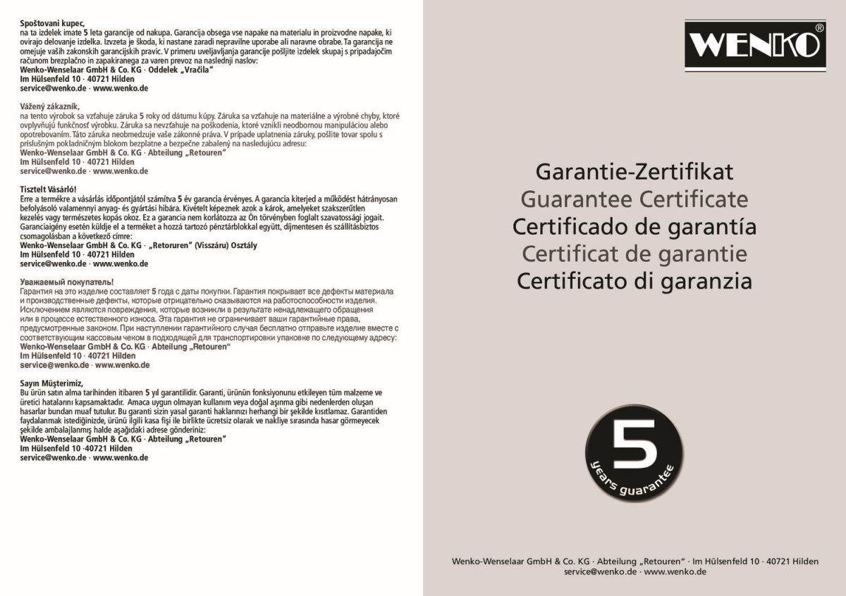 WENKO Duschkopf Watersaving Ø 9,5 cm, Funktioneller Energiespar und Wasserspar Duschkopf, Farbwahl Produktabbildung 8