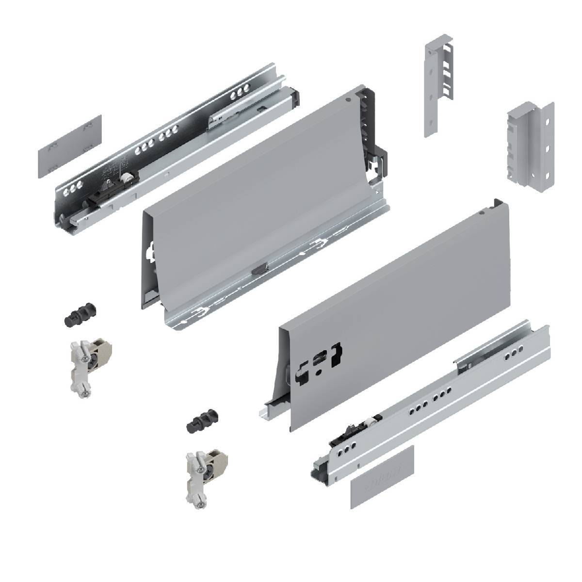 Blum TANDEMBOX antaro Schubkasten K mit Vollauszug BLUMOTION Soft-Close, INSERTA, Grau Produktabbildung 2