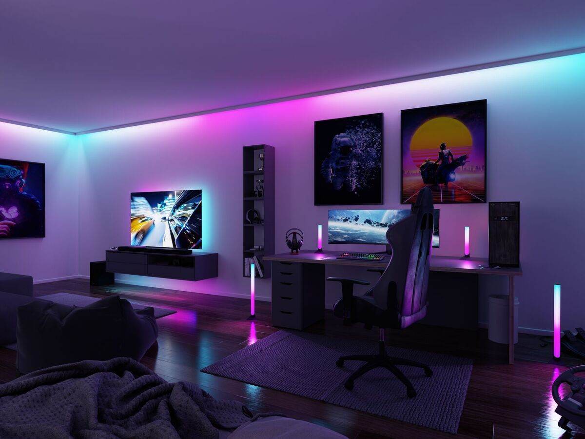 Paulmann EntertainLED USB LED Strip TV-Beleuchtung, 55, 65 oder 75 Zoll, RGB Rainbow, Dimmbar Produktabbildung 11