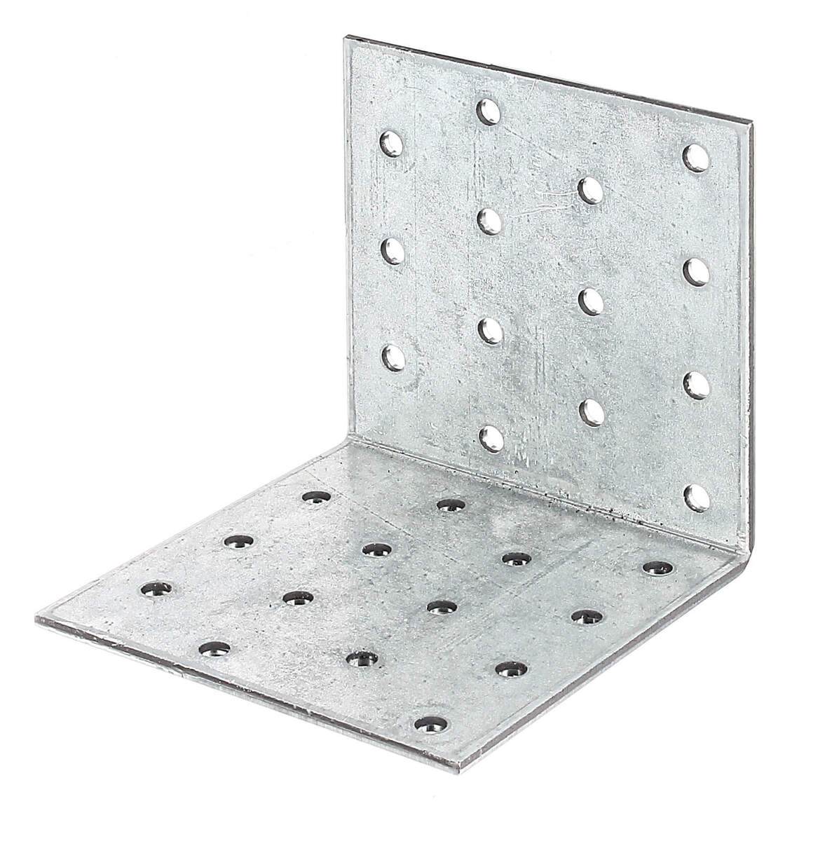 Alberts Lochplattenwinkel, verzinkt, Lochplatten-Winkel mit CE Kennzeichnung, 80 x 80 x 80 mm, 1 Stk Produktabbildung 1