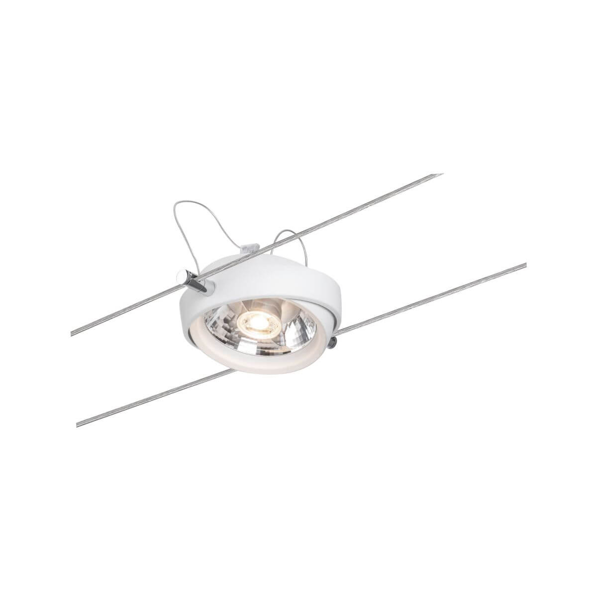 Paulmann Seilsystem Powerline II | Deckenleuchte mit 5 Spots | Seilleuchte in Weiß | Metall Lampe Produktabbildung 3