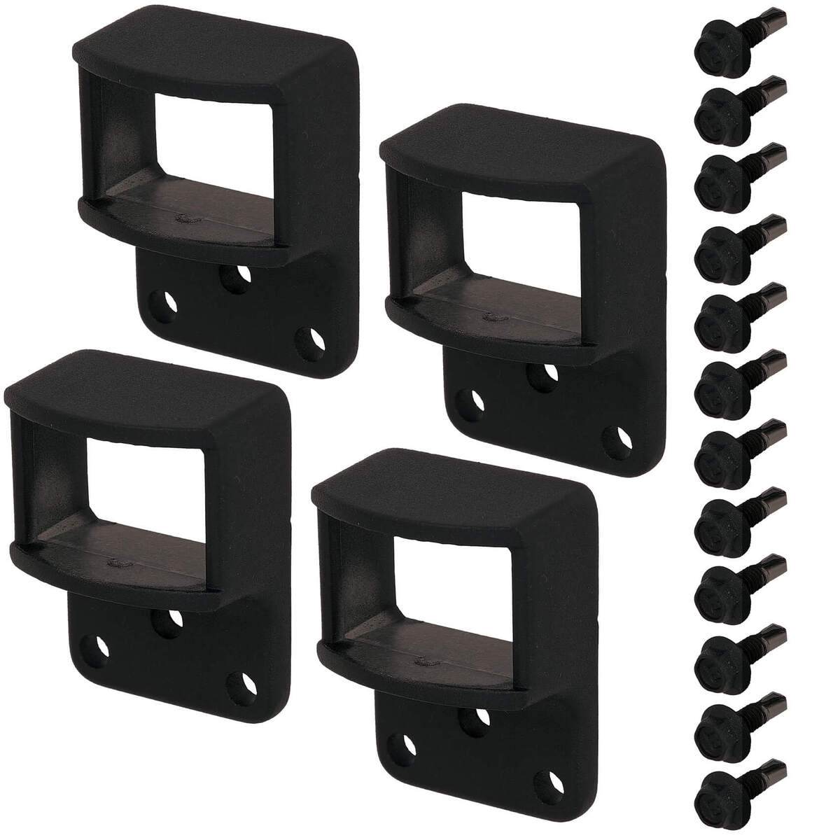 Zaunfeldhalter-Set Chaussee,Circle,Schwarz  Produktabbildung 2