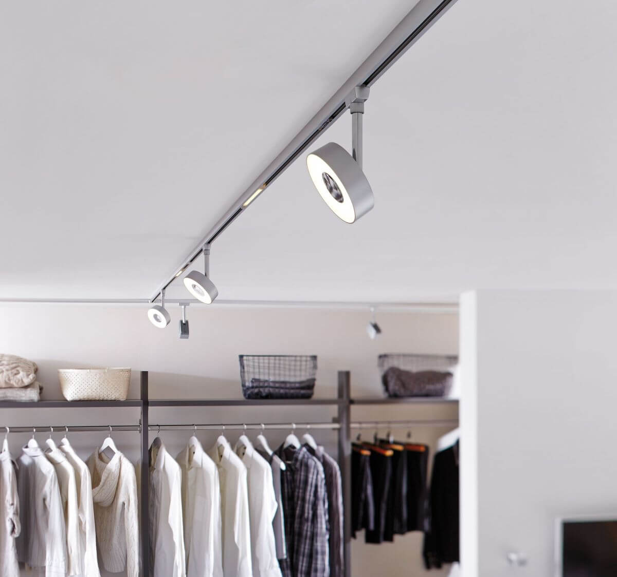 Paulmann URail LED Spot Circle, Schienensystem inkl Leuchtmittel, Warmweiß, Deckenlampe, Chrom matt Produktabbildung 5
