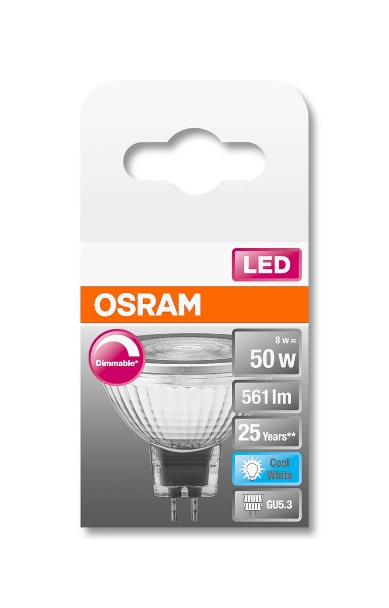 Osram LED SUPERSTAR MR16 12 V, 8W = 50W, 561 lm, GU5.3, 36°, 4000 K ...