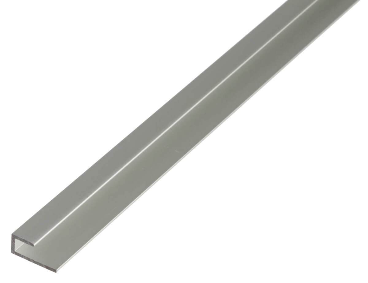 Alberts Abschlussprofil, Aluminium, Silberfarbig eloxiert, klemmbar, Länge 2 m Produktabbildung