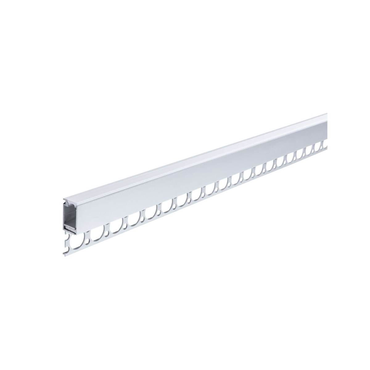 Paulmann LumiTiles LED Strip Einbauprofil, 1 m oder 2 m, Alu eloxiert | Satin, Indirektes Licht Produktabbildung 2