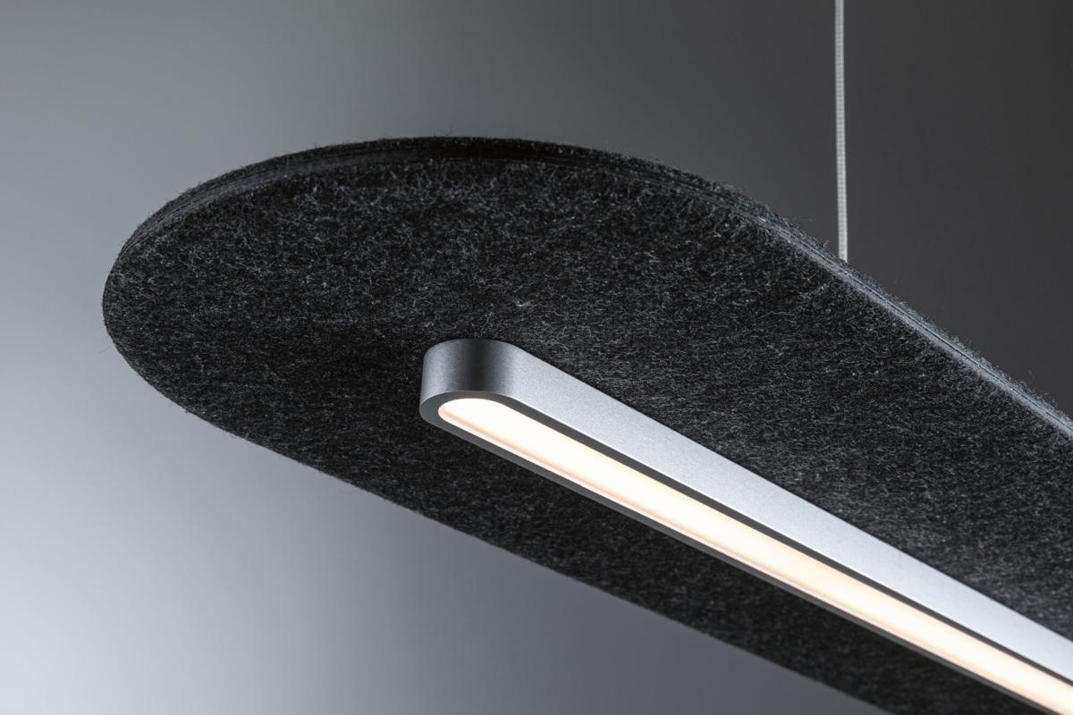 Paulmann LED Pendelleuchte Tulga in Anthrazit 27W 1800lm Produktabbildung 3