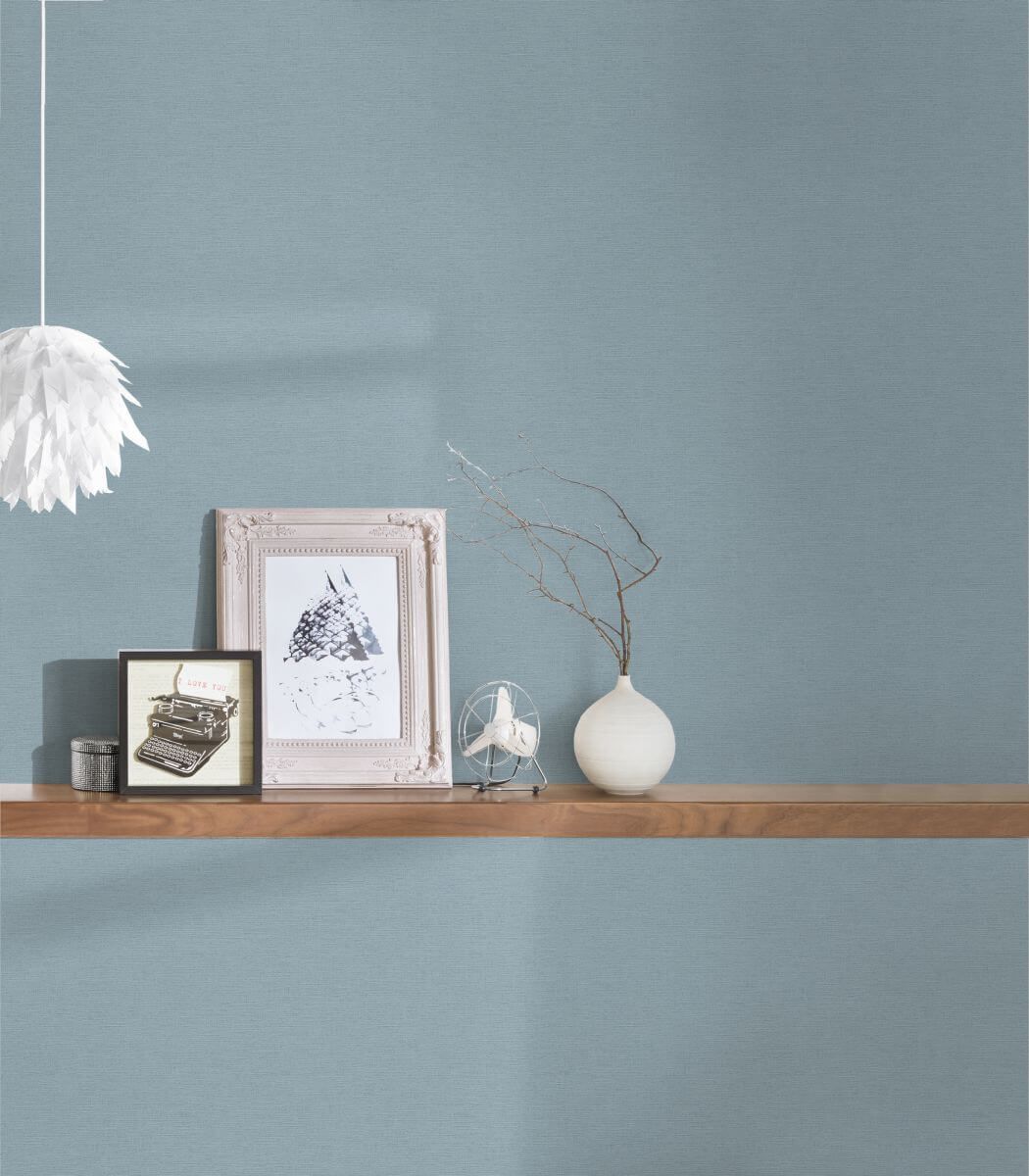 AS Creation Tapete | Einfarbig Blau | Ethnic Origin