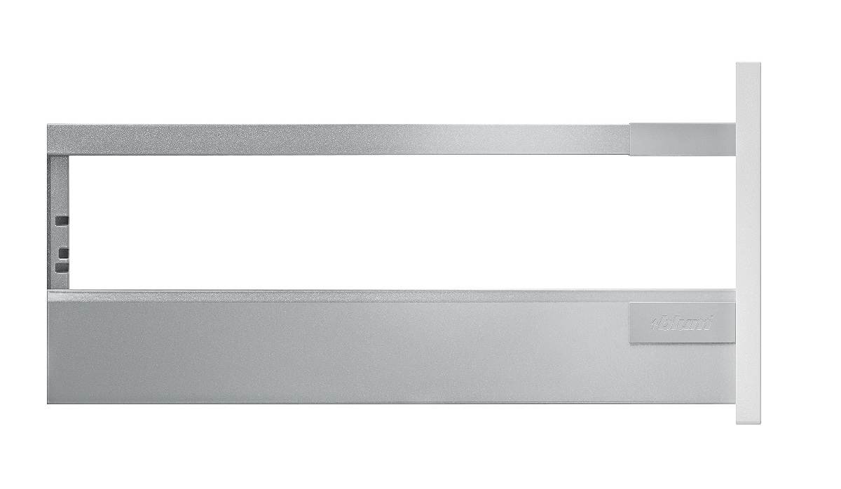 Blum TANDEMBOX Frontauszug Reling D Vollauszug BLUMOTION Soft-Close, INSERTA, Grau, 30kg, 60cm Produktabbildung 2
