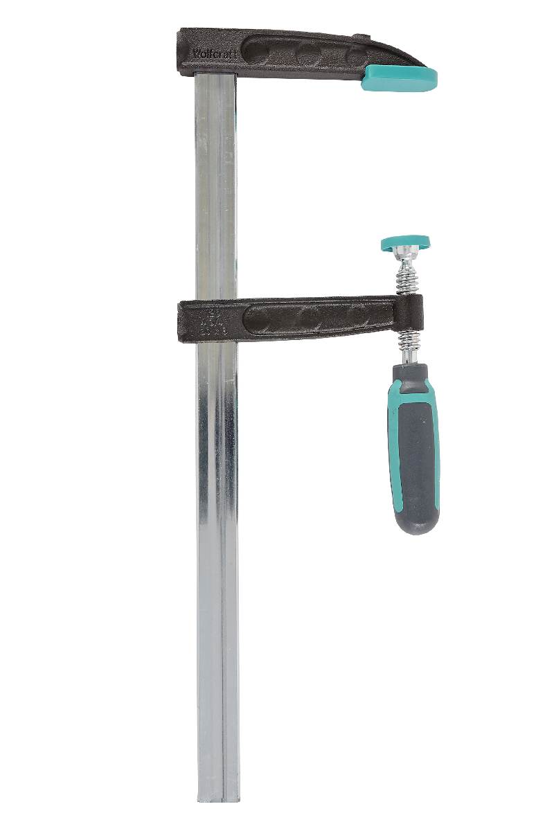 wolfcraft Schraubzwinge PRO, Hohlprofilschiene mit Spannkraft bis 240 Kg, in verschiedenen Maßen Produktabbildung 1