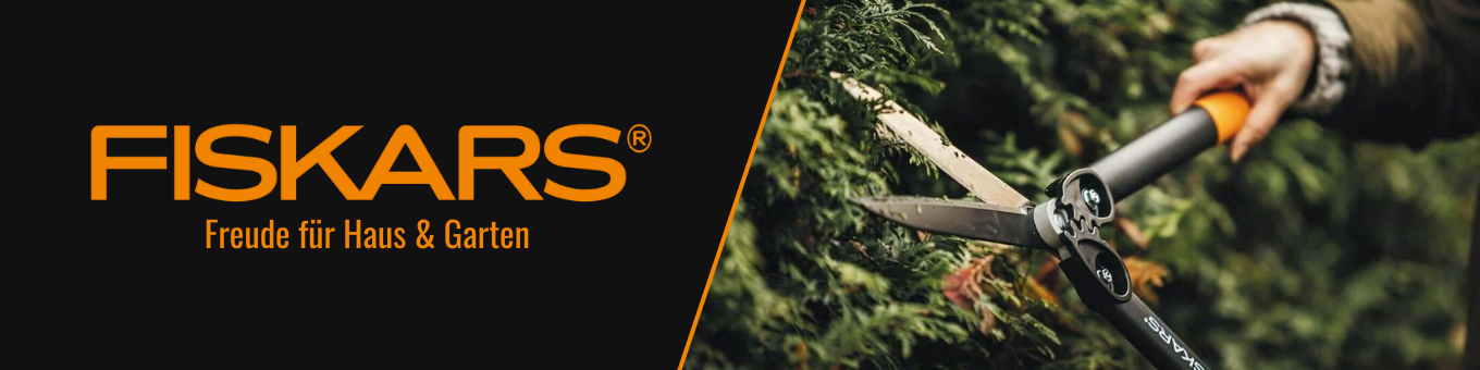 Banner Fiskars Freude für Haus & Garten