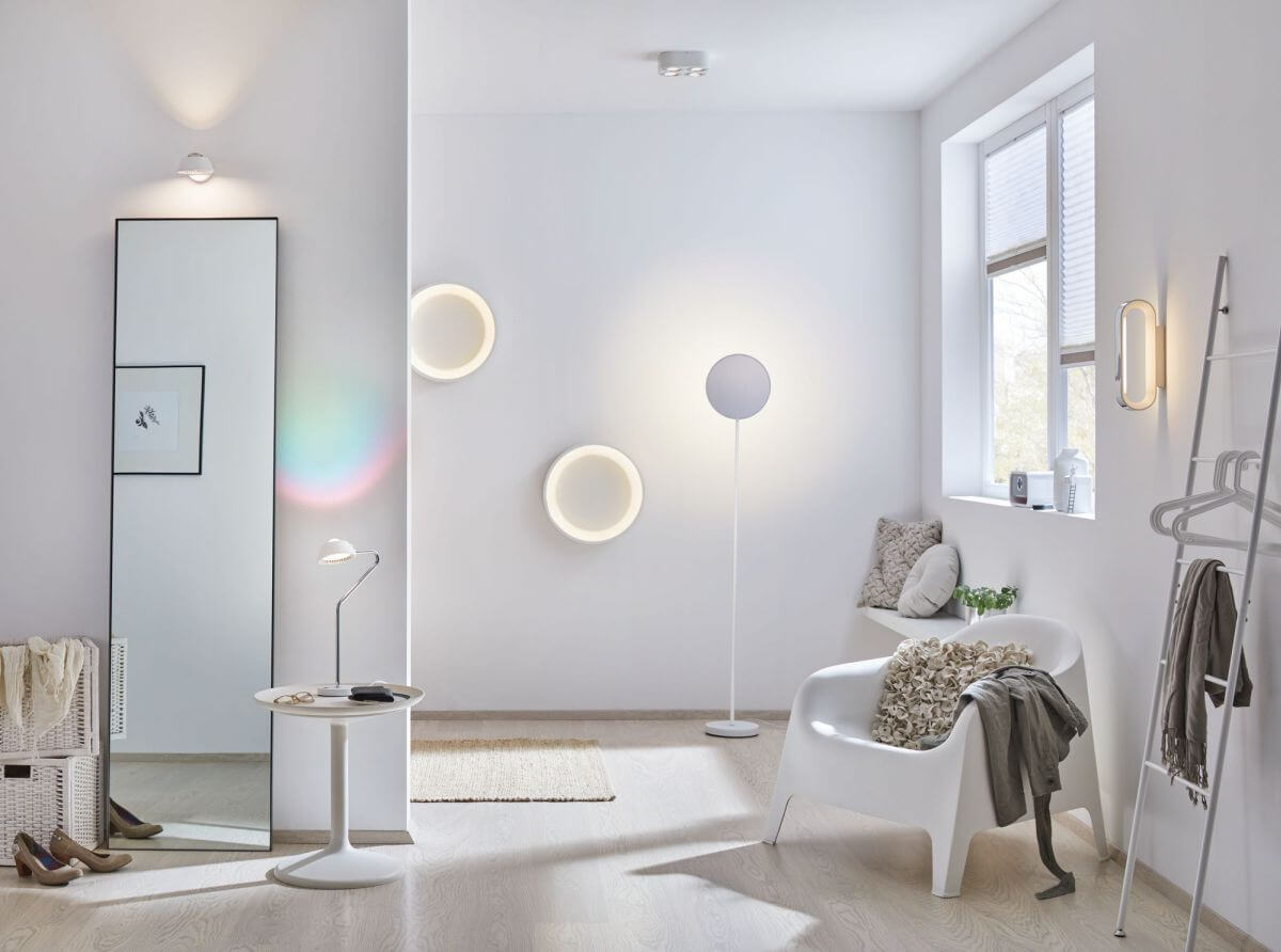 Paulmann LED Stehleuchte Arik 17W Weiß Alu gebürstet dimmbar Produktabbildung 3